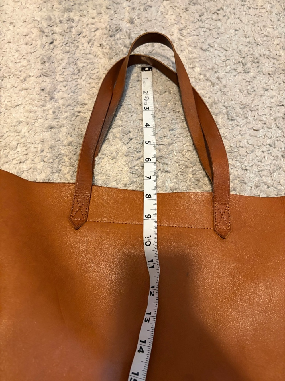 Madewell The Transport Tote English Saddle Brown Leather Classic Shoulder Bag - Picture 15 of 15